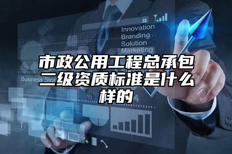 市政公用工程总承包二级资质标准是什么样的