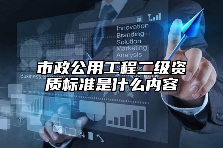 市政公用工程二级资质标准是什么内容